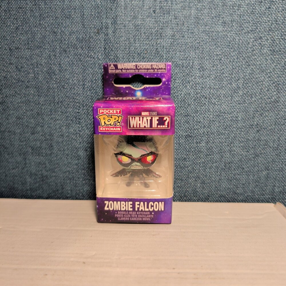 Funko Pocket POP Keychain Zombie Falcon Marvel What If Vaulted in Box